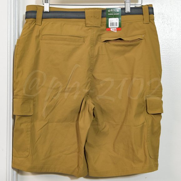 Orvis men cargo short with belt TAN 32 34 36 38 40 42 - Picture 7 of 10